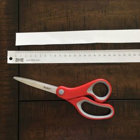 Metric system teaching hack with Ikea rulers