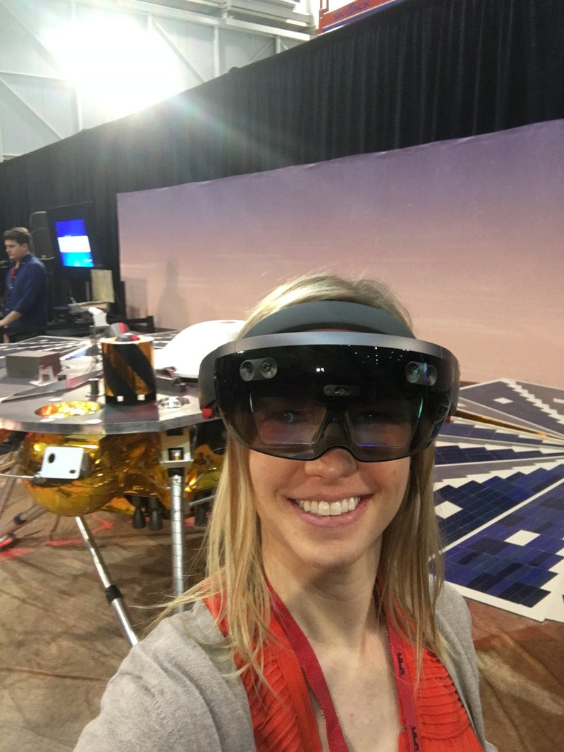 Virtual reality goggles of the surface of Mars