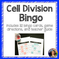 Cell division bingo freebie from Science Lessons That Rock