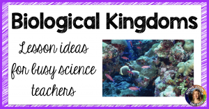 kingdoms and classification lesson plans